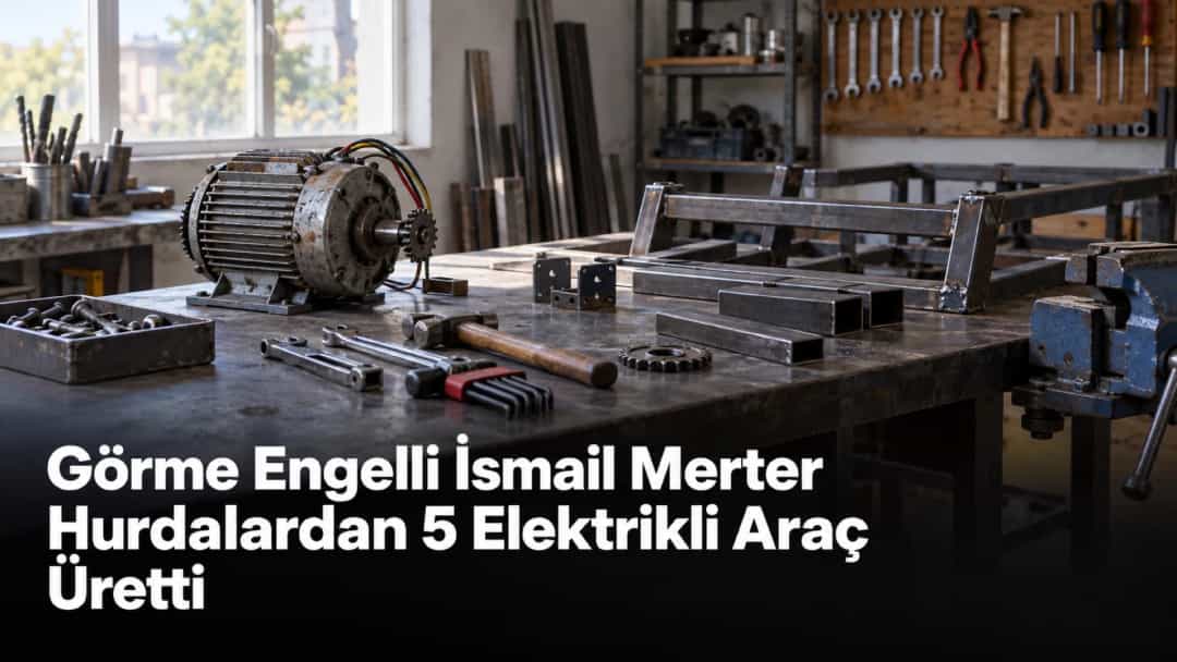 Görme Engelli İsmail Merter Hurdalardan 5 Elektrikli Araç Üretti