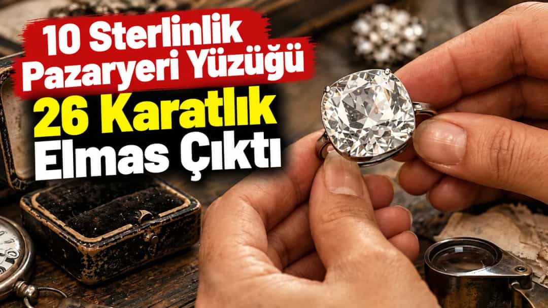 10 Sterlinlik Pazaryeri Yüzüğü, 26 Karatlık Elmas Çıktı