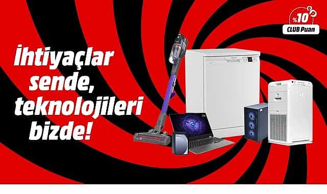 “İhtiyaçlar Sizde Teknolojileri MediaMarkt’ta” Kampanyası devam ediyor görseli