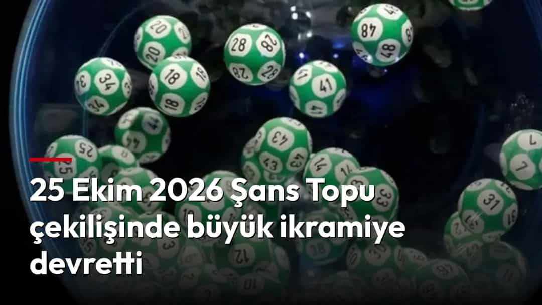 Şans Topu çekiliş makinesinin içindeki numaralı toplar