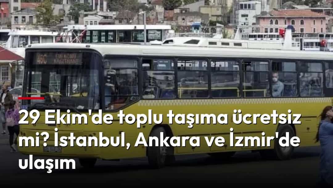 İstanbul’da bir durakta yolcuların bindiği sarı şehir içi otobüsleri.