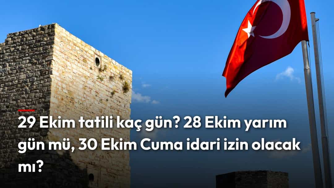 Tarihi surların yanında dalgalanan Türk bayrağı (temsili)