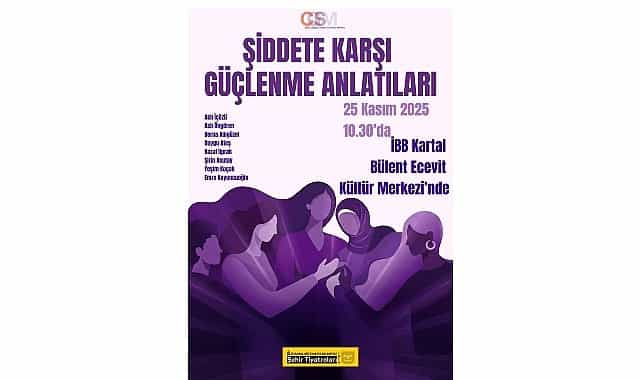 “Şiddete Karşı Güçlenme Anlatıları” Sanatçılarımız Tarafından Okuma Tiyatrosu Olarak Kartal’da Sahnenecek görseli