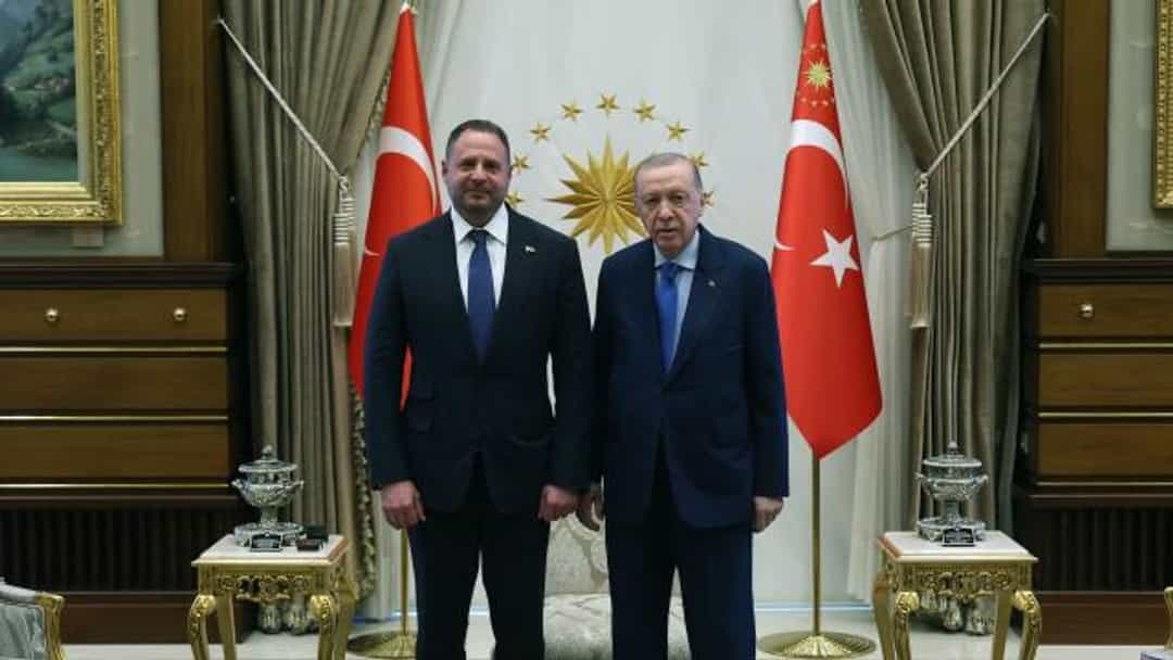 Cumhurbaşkanı Erdoğan, Ukrayna Devlet Başkanlığı Ofisi Başkanı Yermak’ı kabul etti görseli
