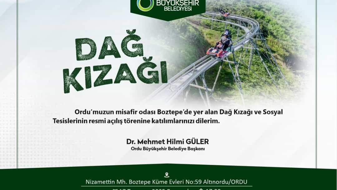 Dağ kızağı ve sosyal tesisleri açılıyor görseli