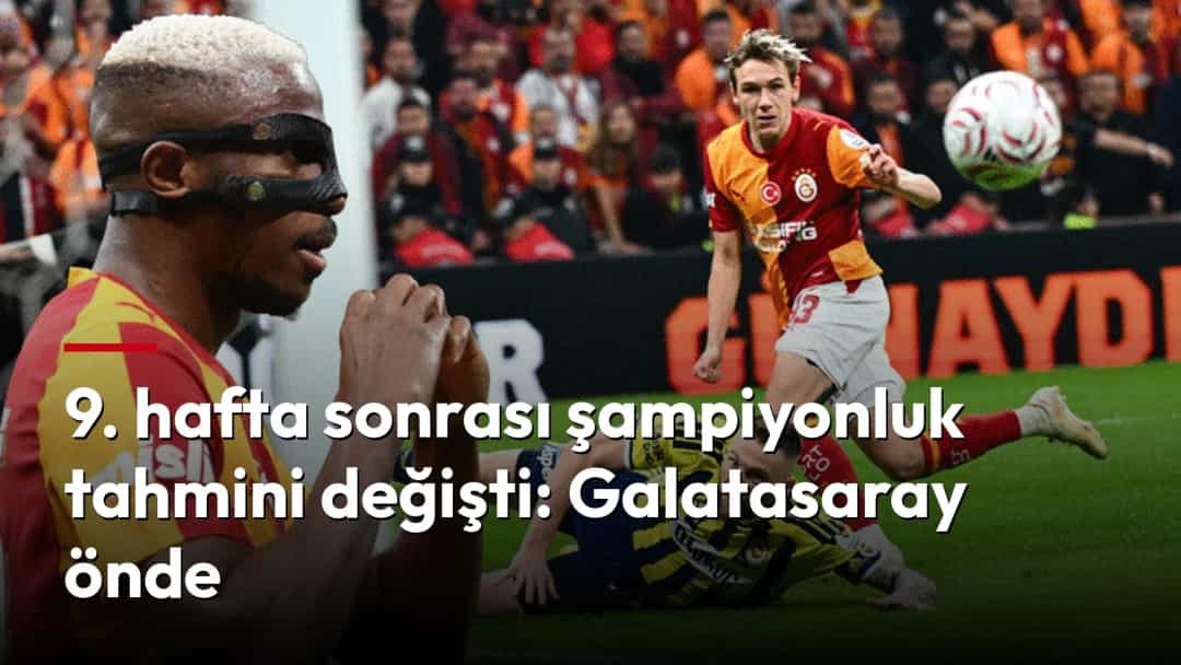 Galatasaray-Fenerbahçe derbisinde maskeyle oynayan Victor Osimhen ve Galatasaraylı oyuncular ceza sahasında