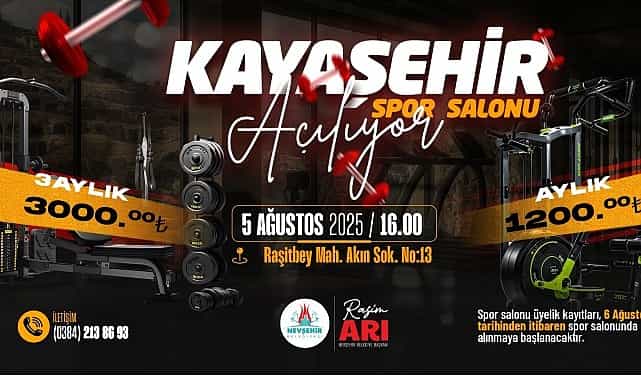 Nevşehir Belediyesi Kayaşehir Spor Salonu Açılıyor görseli