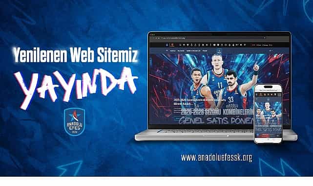 Anadolu Efes Spor Kulübü'nün resmi internet sitesi yenilendi görseli