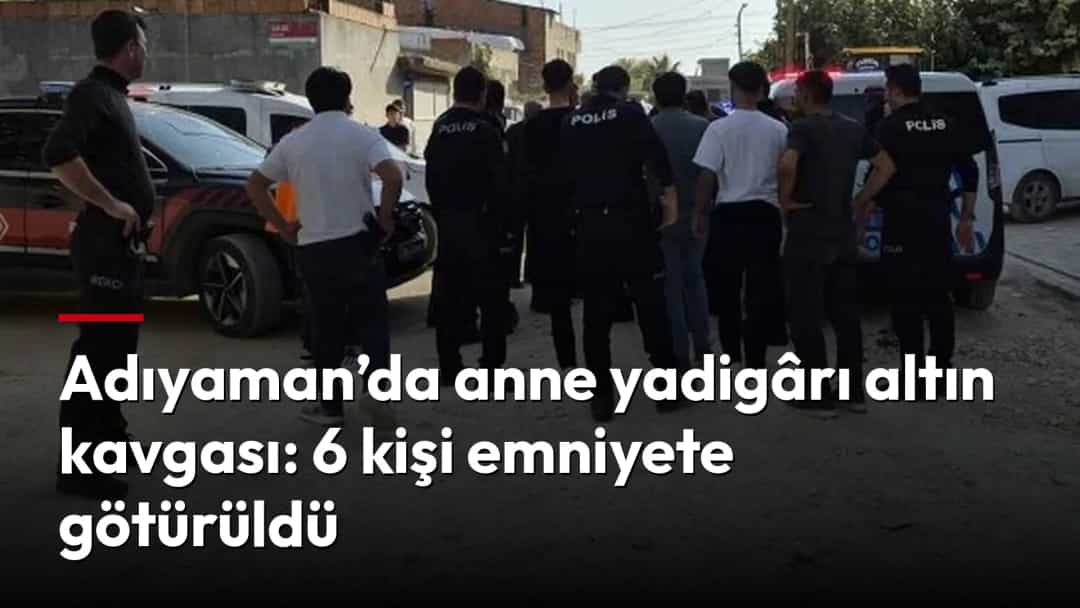 Adıyaman’da bir sokakta polis ekipleri ve araçları görülüyor.