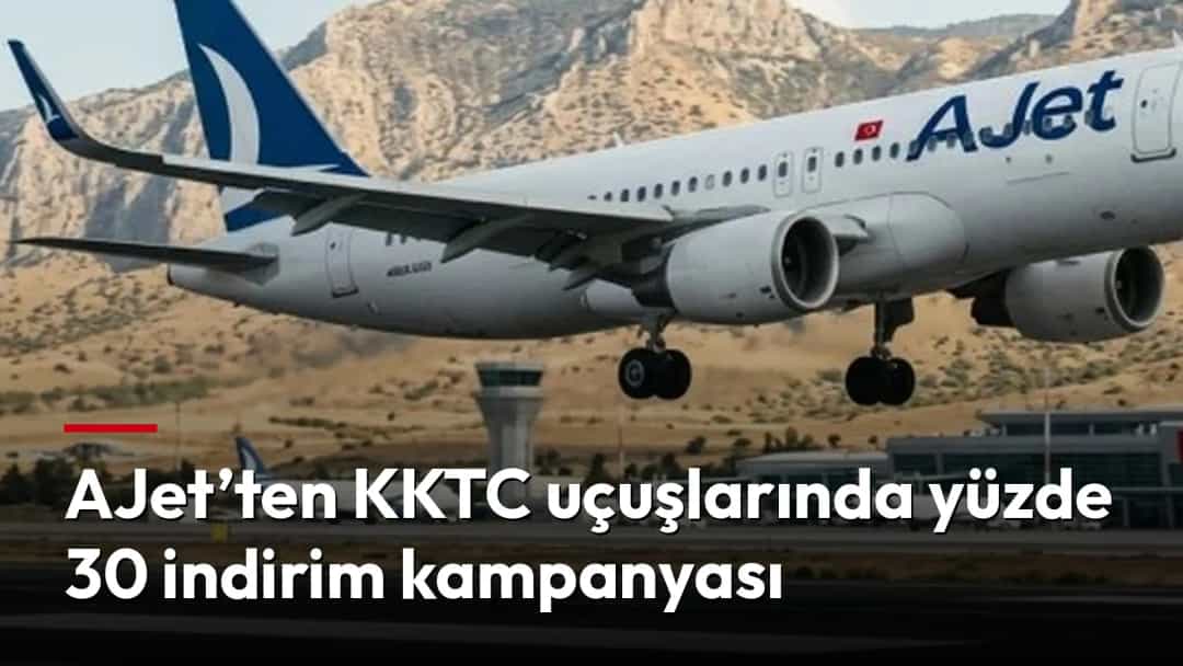 AJet yolcu uçağı, dağlık bir bölgede bulunan havalimanına iniş yapıyor.