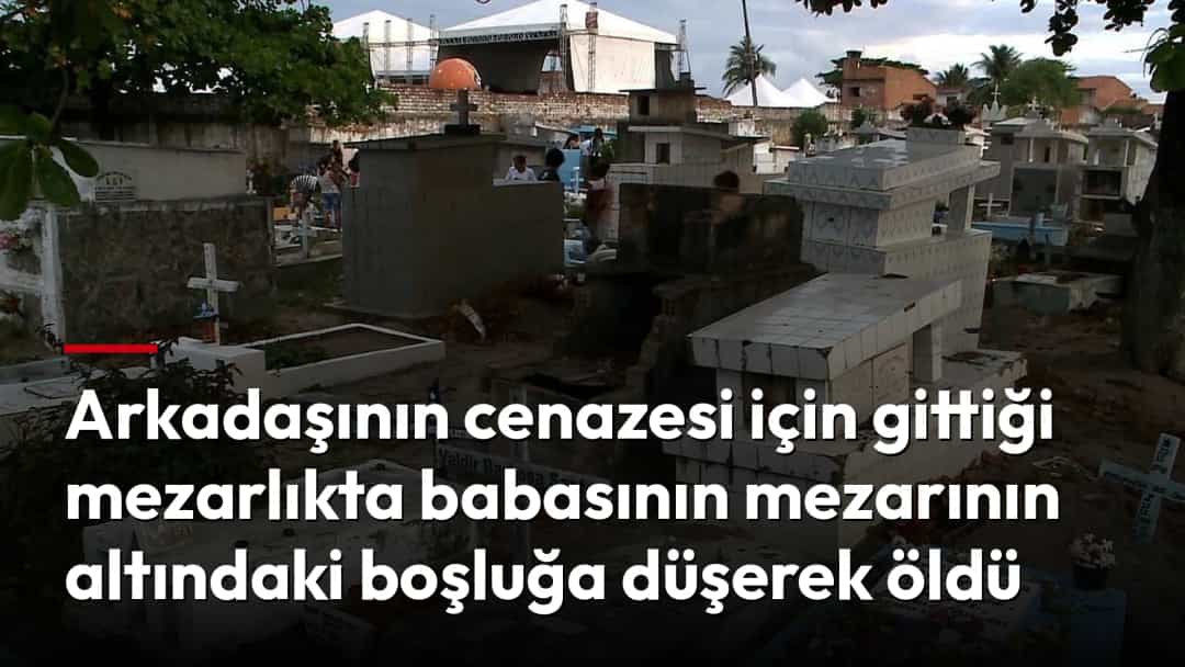Brezilya’da bir mezarlıkta beton mezarlar