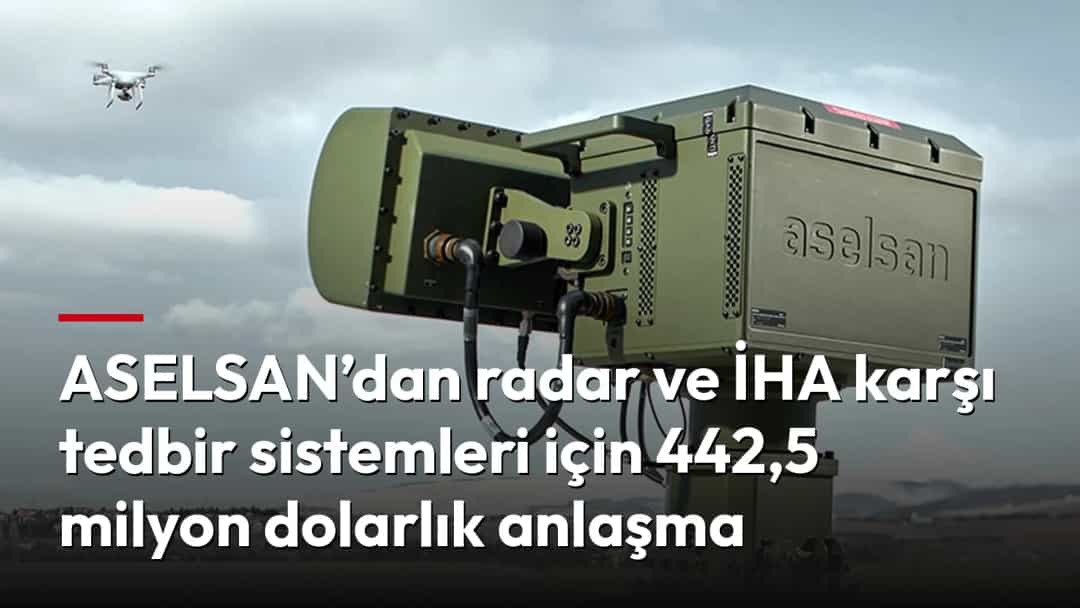 Bir İHA karşı tedbir sistemi açık alanda, gökyüzündeki insansız hava araçlarına yönelmiş halde görülüyor.
