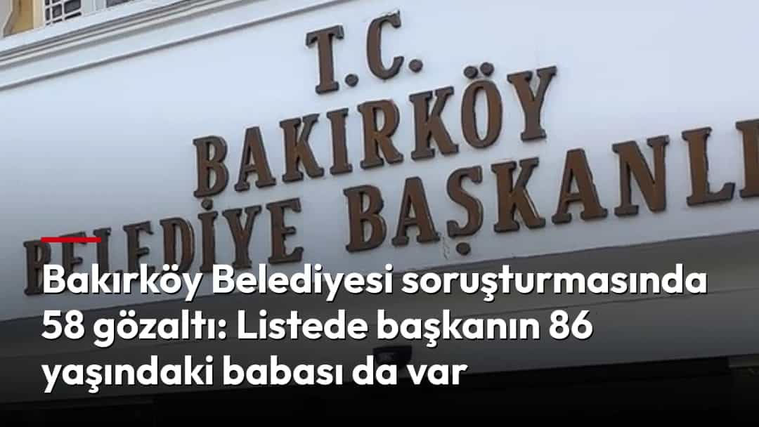 Bakırköy Belediye Başkanlığı binasının giriş cephesindeki tabela