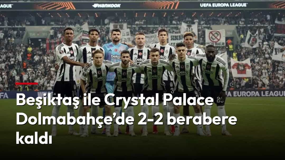 Beşiktaşlı futbolcular maç öncesinde takım fotoğrafı için bir araya geldi.