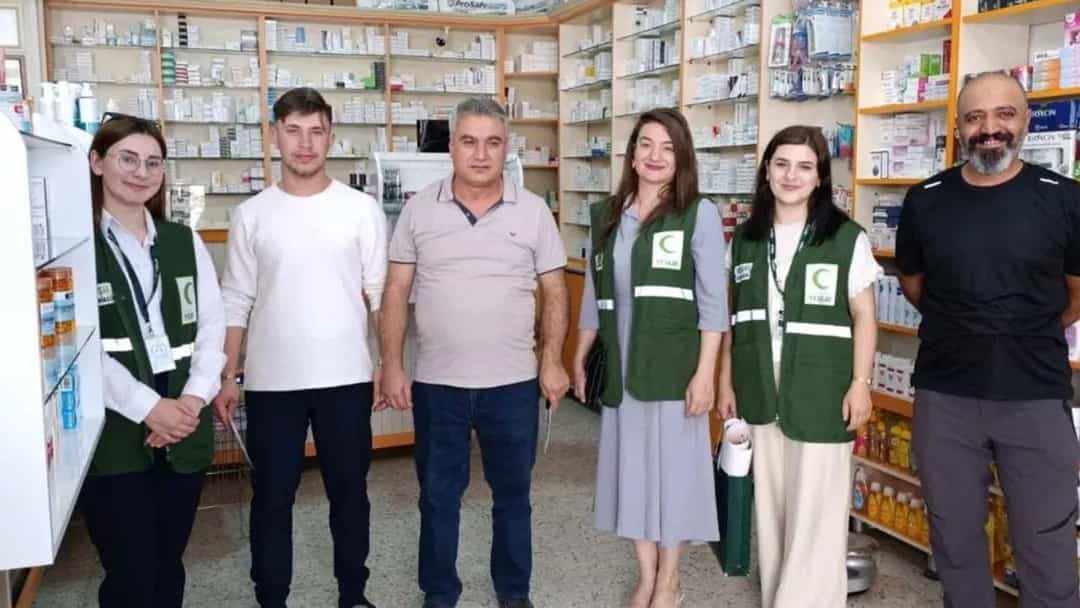 Selim’de Yeşilay’dan eczanelere bağımsızlık seferberliği kapsamında bilgilendirme görseli