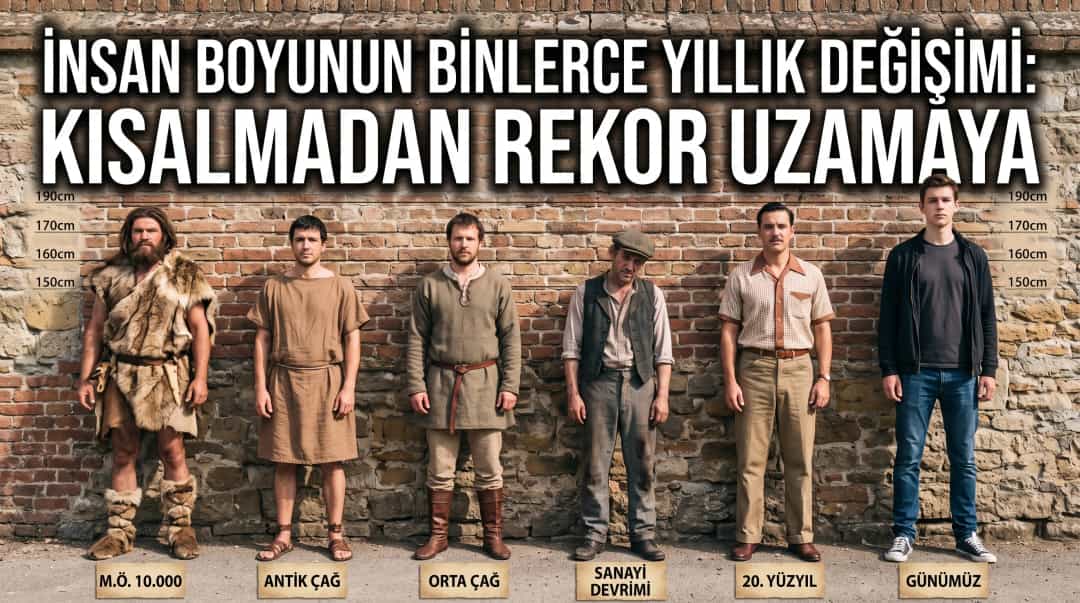 İnsan Boyunun Binlerce Yıllık Değişimi: Kısalmadan Rekor Uzamaya