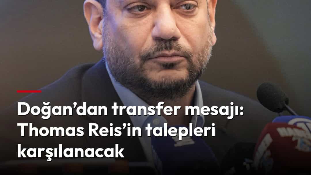 Trabzonspor Başkanı Ertuğrul Doğan, basın toplantısında konuşurken.