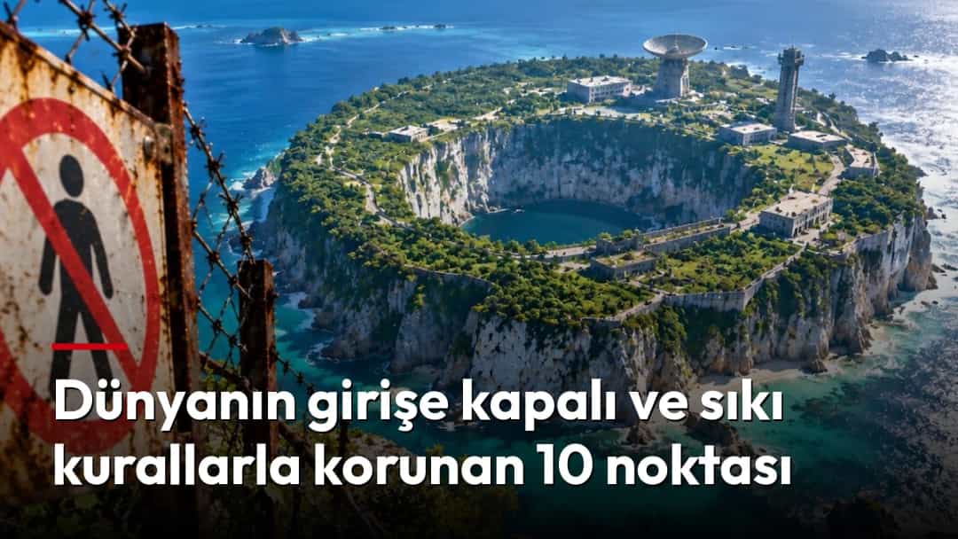 Dikenli tellerin arkasında, çevresi kayalıklarla çevrili ve girişe kapalı bir ada.