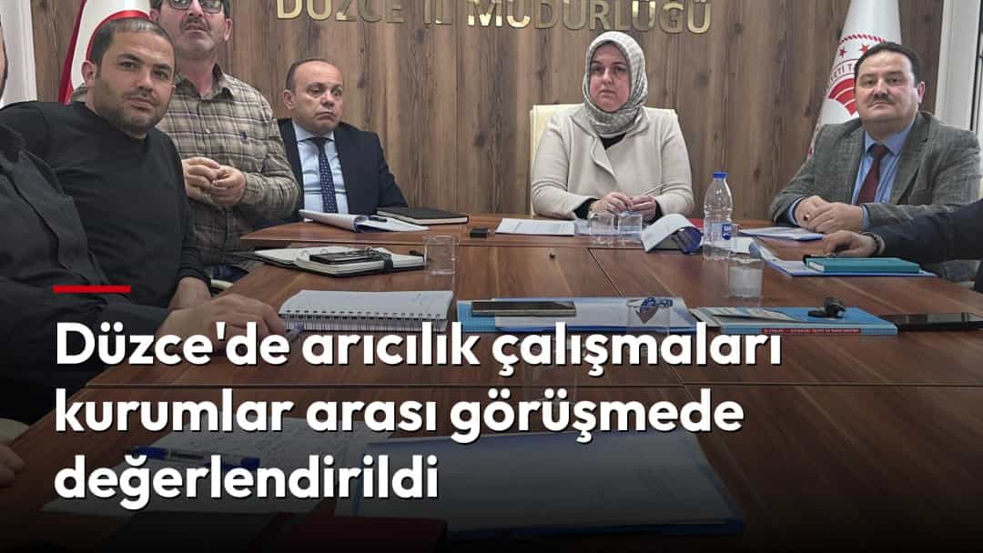 Düzce'de arıcılık çalışmaları kurumlar arası görüşmede değerlendirildi