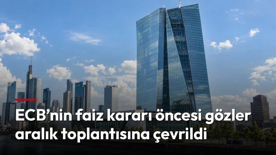 Frankfurt’taki Avrupa Merkez Bankası binası ve çevresindeki kent silüeti.
