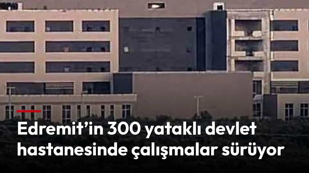 Dağların önünde yer alan geniş ve çok katlı devlet hastanesi binası