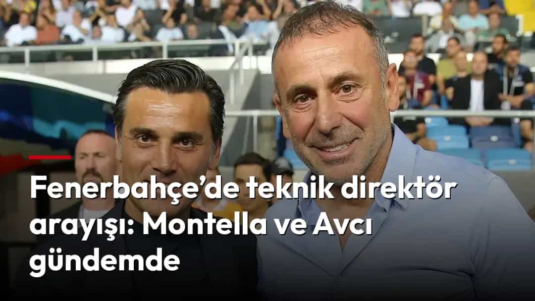 Vincenzo Montella ve Abdullah Avcı tribünlerin önünde yan yana poz veriyor.