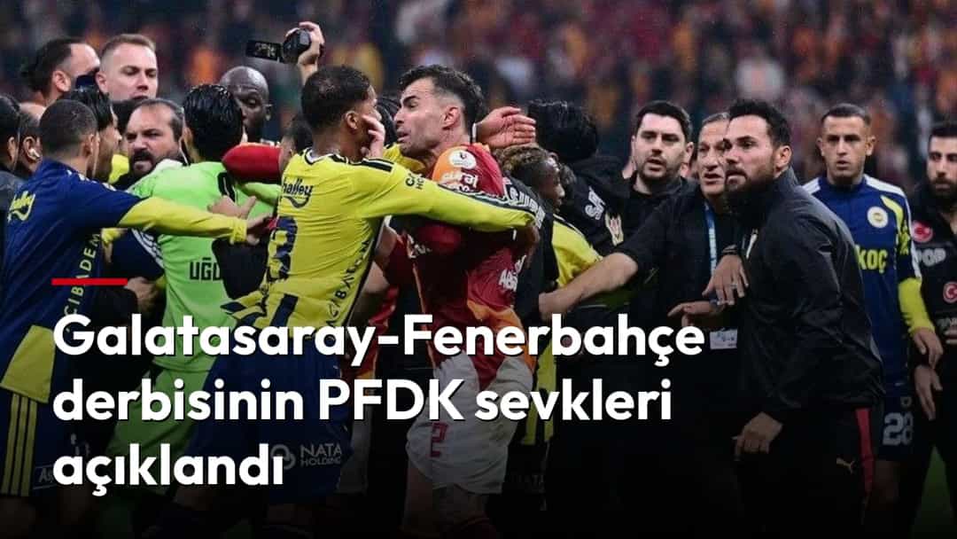 Galatasaray ve Fenerbahçe oyuncuları derbi sırasında saha içinde yaşanan gerginlikte karşı karşıya geliyor.
