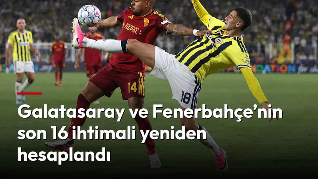 Fenerbahçeli futbolcu, maç sırasında rakibiyle top mücadelesi veriyor.