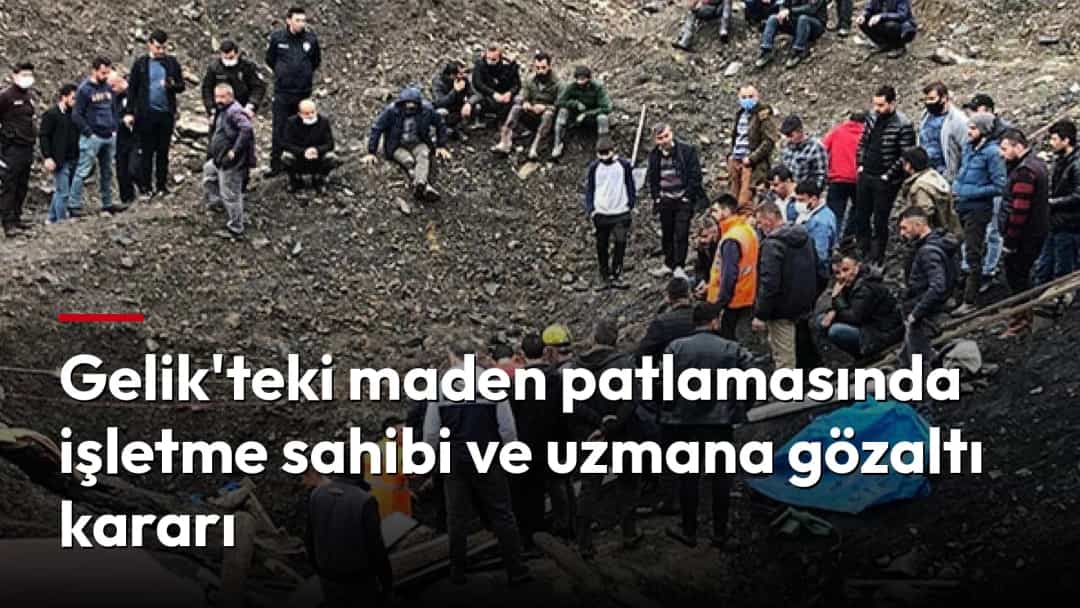 Gelik'teki maden patlamasının ardından olay yerinde toplanan ekipler ve vatandaşlar