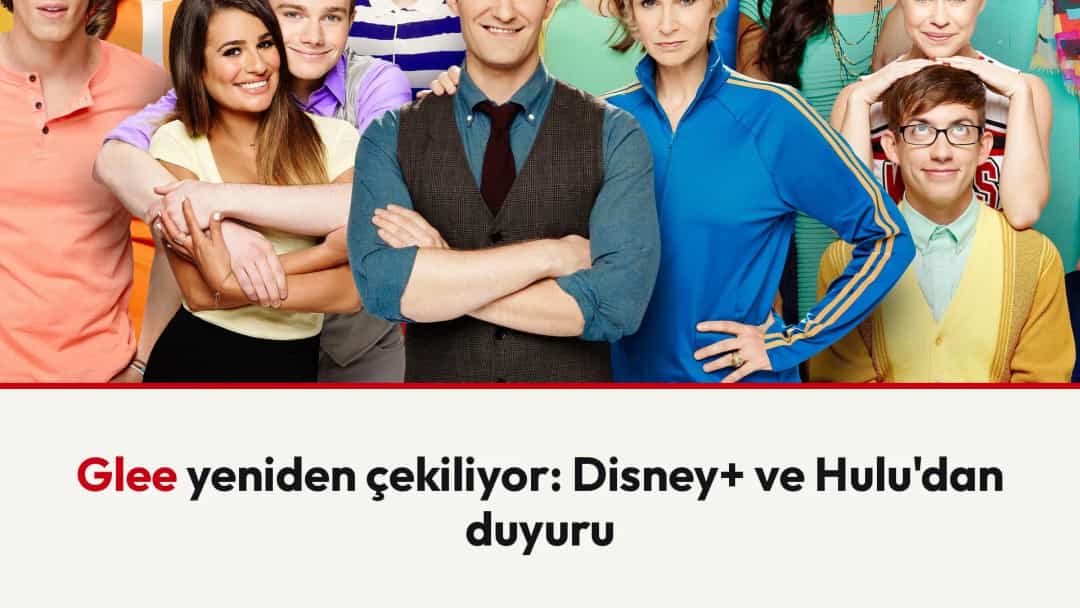 Glee dizisinin oyuncu kadrosu renkli kıyafetlerle birlikte poz veriyor.