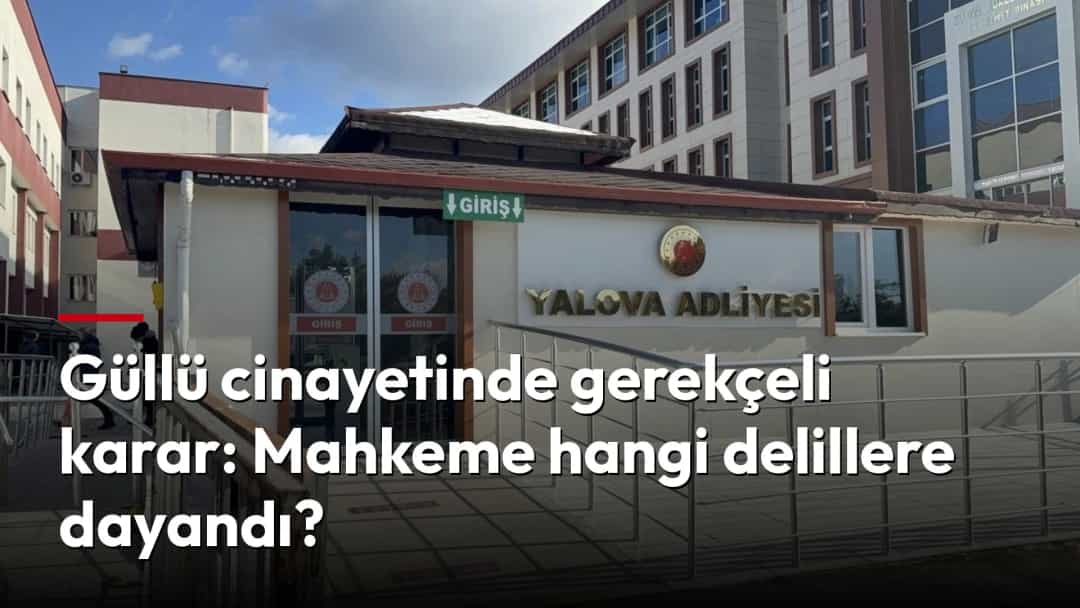 Yalova Adliyesi’nin giriş bölümü ve adliye tabelası.