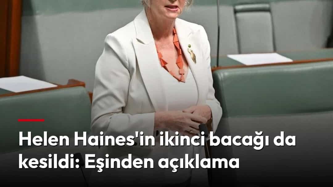 Helen Haines, Avustralya Parlamentosu’nda konuşurken