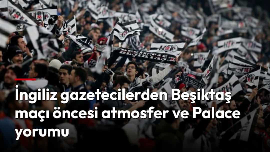 Beşiktaş taraftarları siyah-beyaz bayrak ve atkılarla tribünde maç atmosferi oluşturuyor.