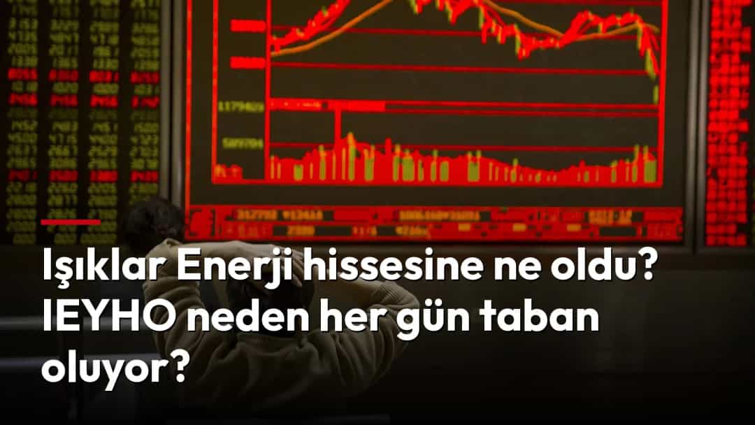 Kırmızı borsa ekranının önünde ellerini başına koymuş bir yatırımcı