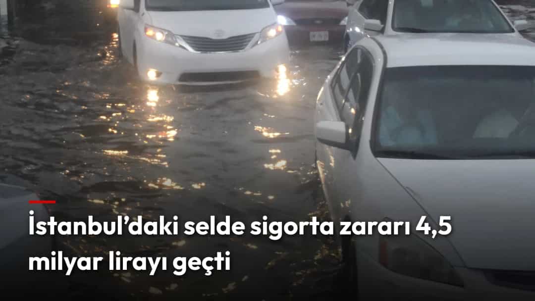 Su basmış bir caddede ilerleyen otomobiller (temsili)