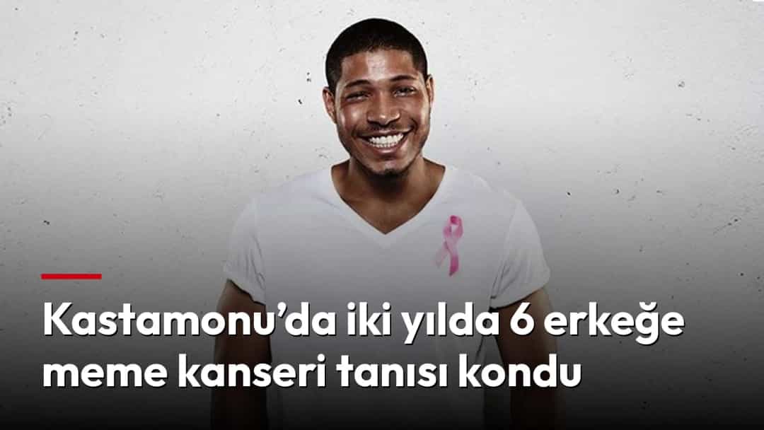 Pembe kurdele takan bir erkek, meme kanseri farkındalığına dikkat çekiyor.