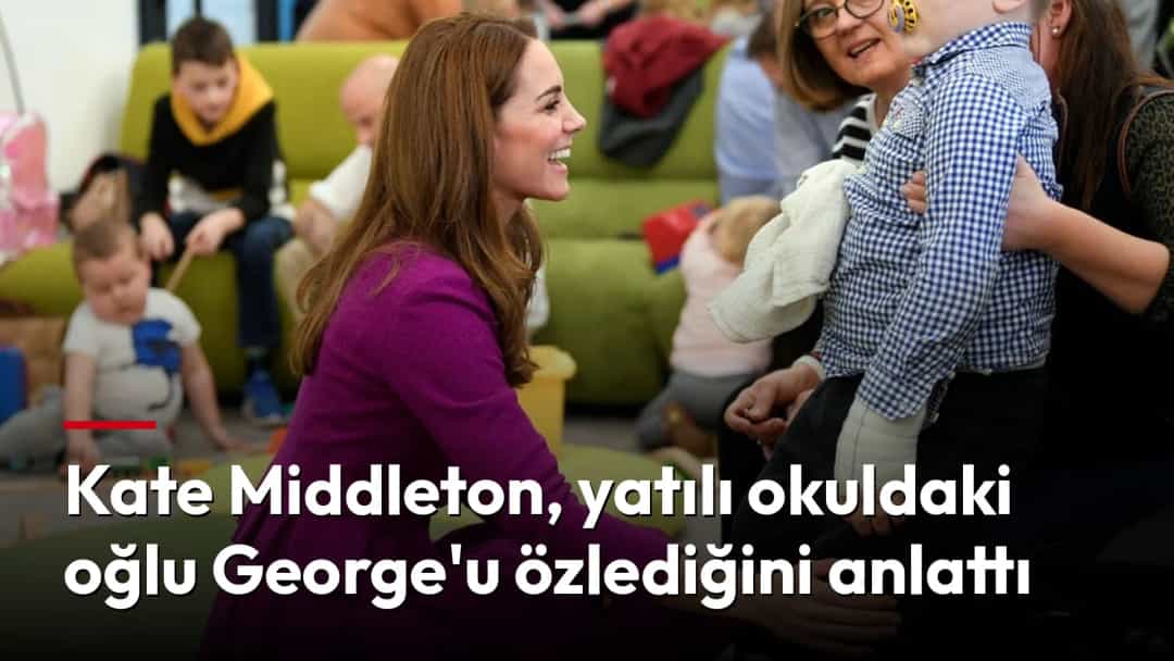 Kate Middleton, bir etkinlikte küçük bir çocukla sohbet ediyor.
