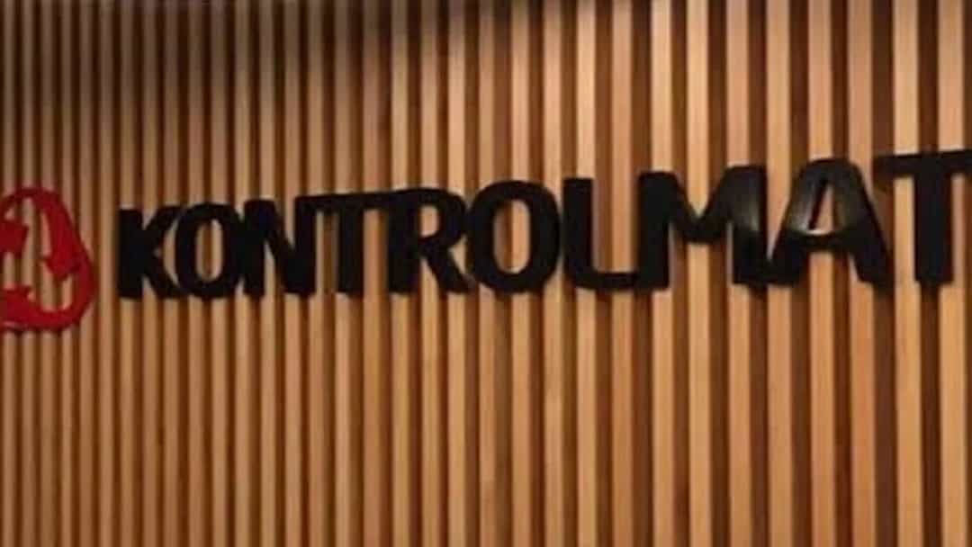 Kontrolmatik şirketinin duvarındaki tabela