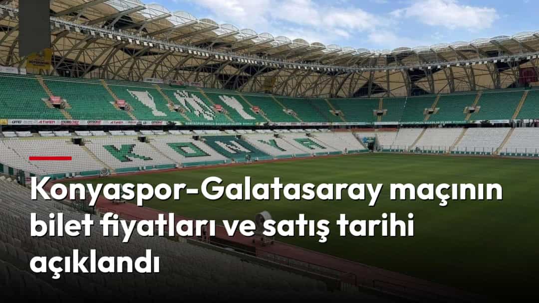 Konyaspor yazılı tribünleri ve yeşil sahası görünen stadyum.