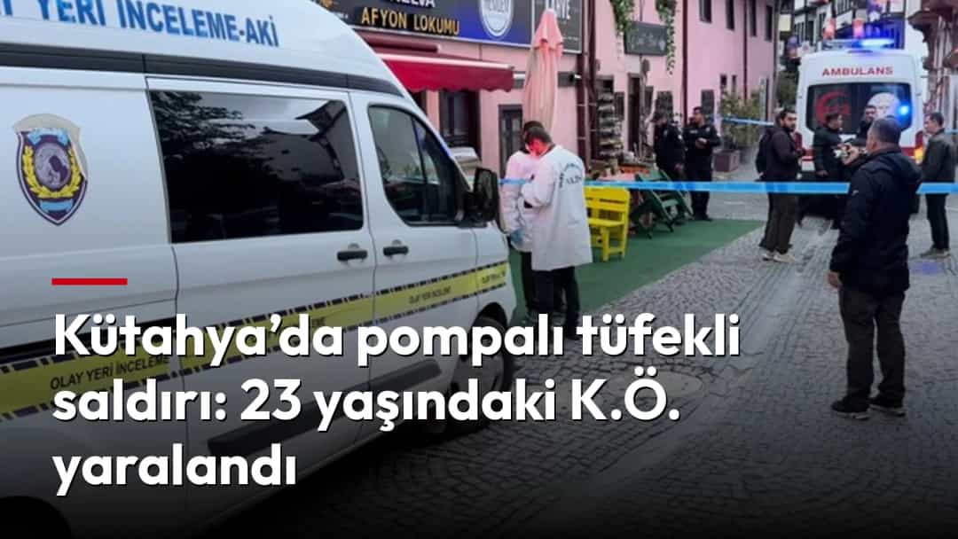 Kütahya’da olay yeri inceleme ekipleri, polis şeridiyle çevrilen sokakta çalışma yapıyor.