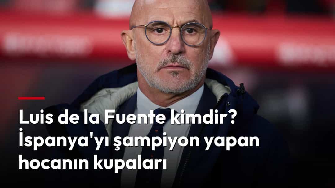 Luis de la Fuente, gözlüklü ve lacivert montuyla maç öncesinde.