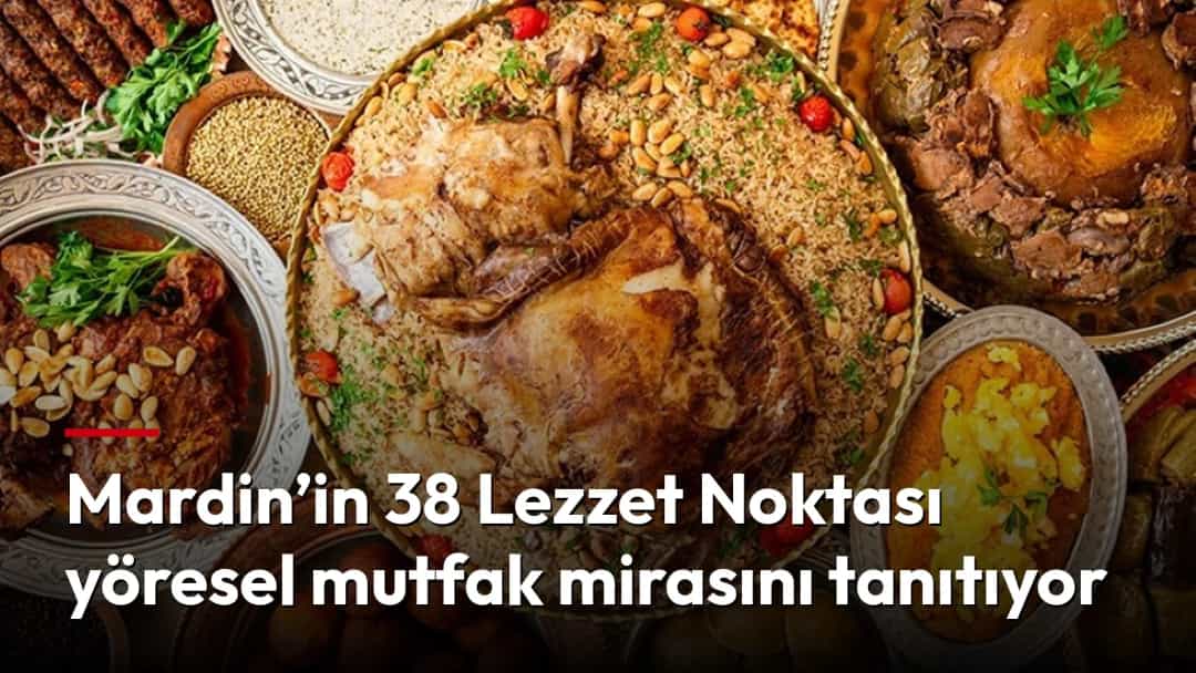 Mardin mutfağından pilav, et yemekleri ve çeşitli yöresel lezzetlerin bulunduğu zengin bir sofra.