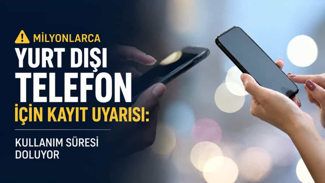 Milyonlarca Yurt Dışı Telefon İçin Kayıt Uyarısı: Kullanım Süresi Doluyor