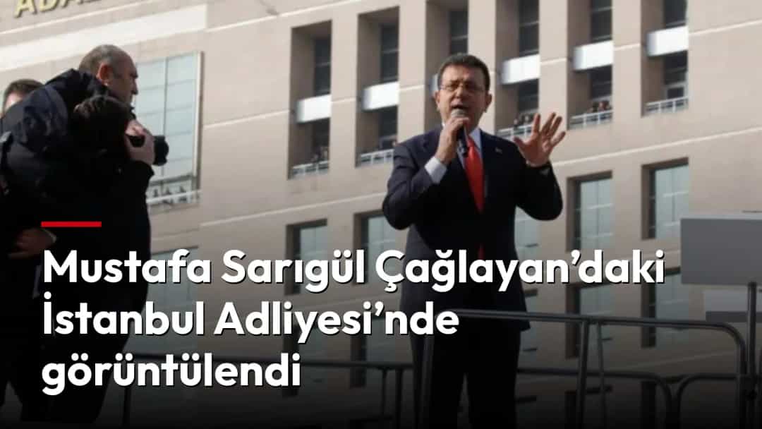Mustafa Sarıgül, İstanbul Adalet Sarayı önünde basın mensuplarına açıklama yapıyor.