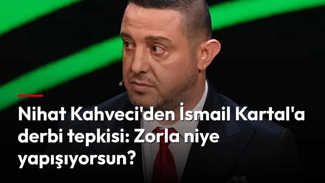 Nihat Kahveci, televizyon programında takım elbise ve kırmızı kravatla.