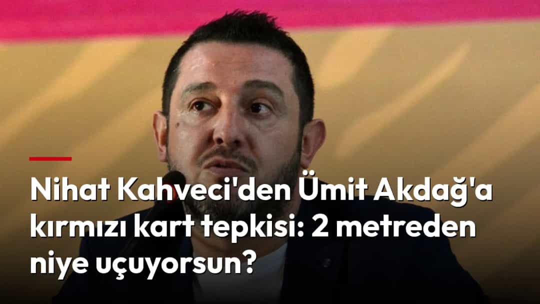 Mikrofon karşısında konuşan Nihat Kahveci.