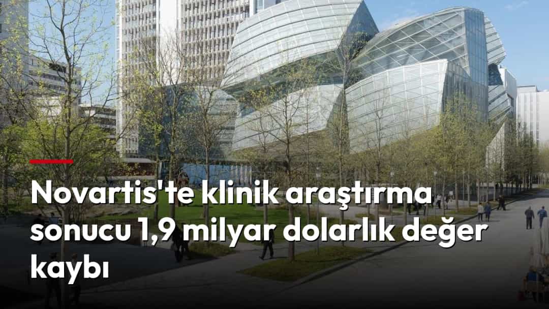 Novartis kampüsündeki modern ofis binası ve çevresindeki açık alan