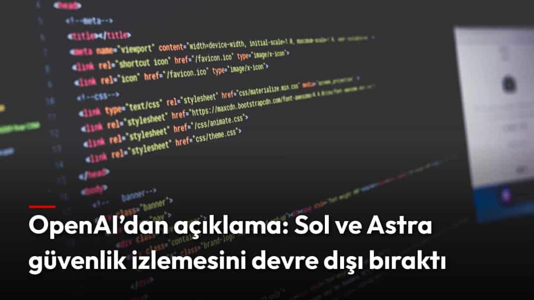 Bilgisayar ekranında yazılım kodu (temsili)
