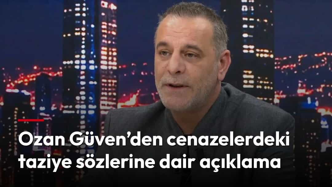 Ozan Güven, bir televizyon programında konuşurken.