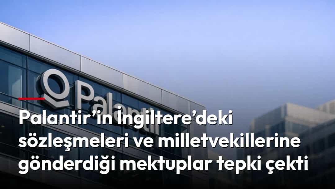 Palantir Technologies binasının cephesindeki şirket logosu.